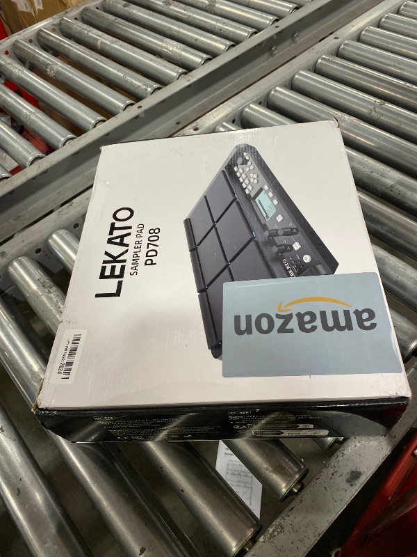 Photo 1 of LEKATO Percussion Sample Pad, Electric Drum Pad with 9 Velocity-Sensitive Drum Pad, 1,000+ Sounds, 32GB Internal Memory, Bluetooth, Drum Set Pad Multipad with MIDI, 24 FX, 4 Trigger Inputs