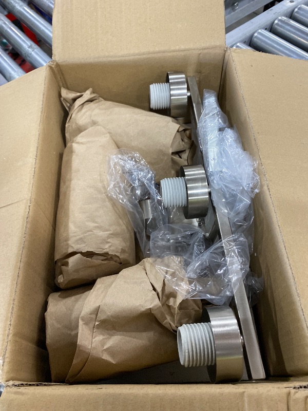 Photo 1 of SineRise 3-Light Brushed Nickel Vanity Light with 3 Color Modes (3000K/4000K/6000K), Eye Protection LED Bathroom Light Fixture, Dimmable Modern Wall Light Over Mirror with Clear Glass Shade