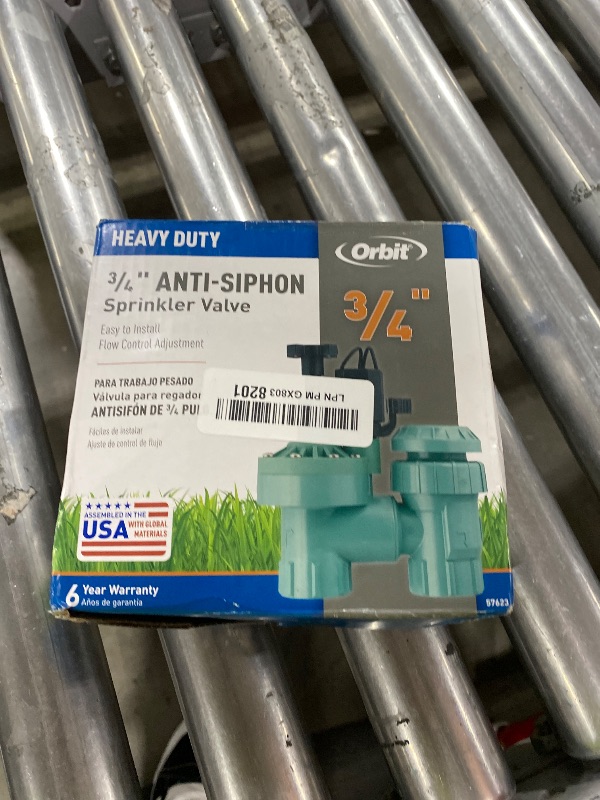 Photo 1 of 1-Pack Orbit 57623 3/4" FPT 100 Series Anti-Siphon Automatic Sprinkler Valve with Flow Control