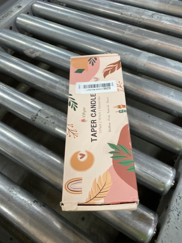 Photo 1 of 10 Inch Pale-Pink Taper Candles for Home Decoration, 10 Pack Unscented Candlesticks for Dinner Wedding Party, Smokeless and Dripless Candle Sticks