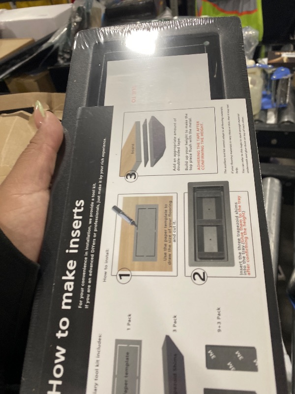 Photo 1 of 4x10 Floor Register, Heavy Duty Steel, 50% Higher Ventilation Performance Than Others, Sandtex Black Finish, Sleek Modern Design, Fits Tile Wood Inserts, Floor Vent Covers for Home Floor
