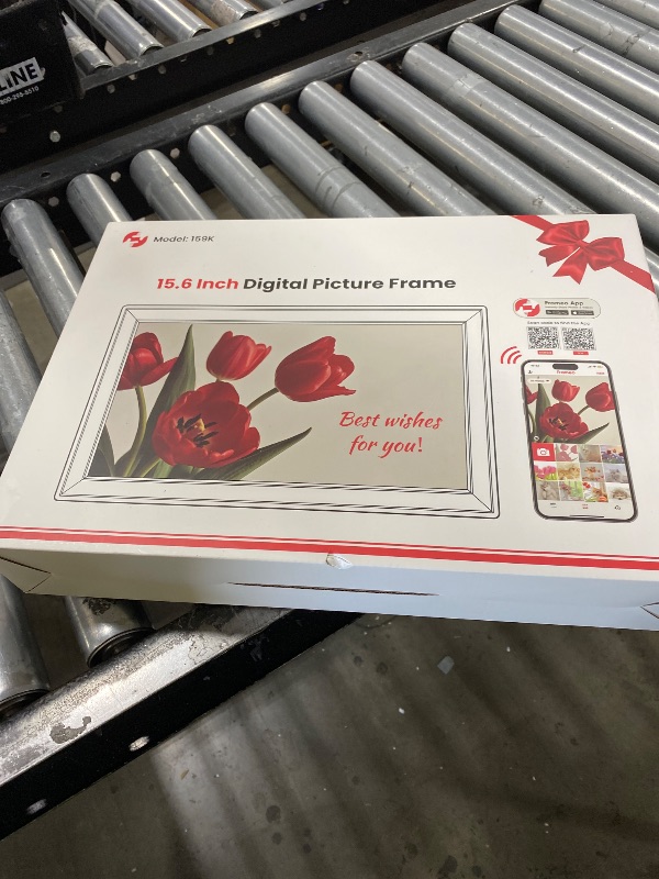 Photo 1 of BIGASUO Digital Picture Frame Frameo 15.6" WiFi Electronic Photo Frames Large with 64GB Memory 1920x1080 IPS FHD Touch Screen Share Moments Instantly Anywhere Photo Gifts for Parents and Grandparents