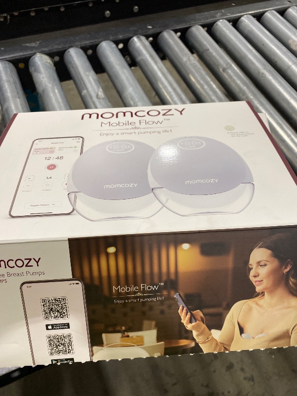 Photo 1 of Momcozy Breast Pump Hands Free Upgraded Mobile Flow | M9, App Discreet Control with Personalized Multi-Modes & 15 Levels, Wearable Breast Pump 24mm, 2 Pack Gray