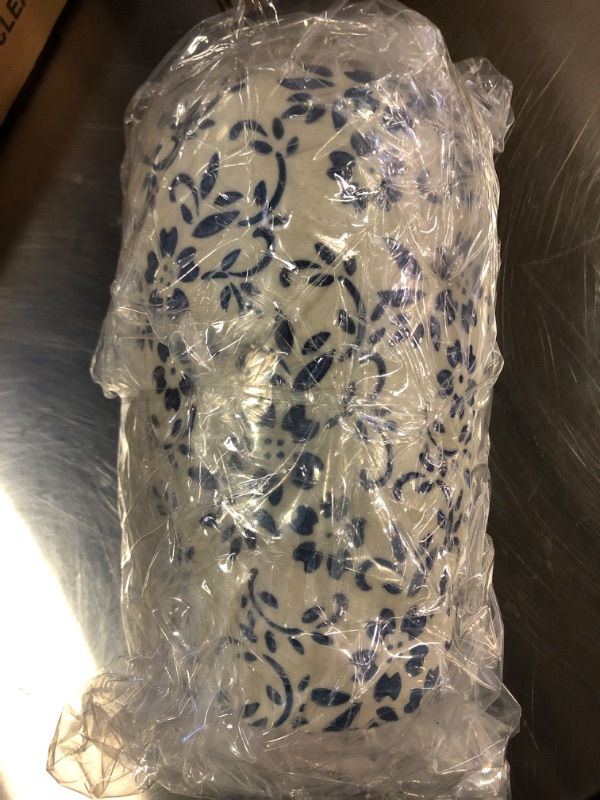 Photo 1 of Black Ceramic Vase - Large 12.5 Inch Round Floor Vase for Centerpieces, Farmhouse Rustic Minimalist Home Decor (Sandstone Black)