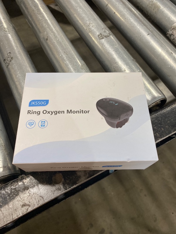 Photo 1 of Pulse Oximeter O2 Ring Oxygen Monitor with Smart Reminder Sleep Oxygen Monitor Continuous Recording of SpO2 & PR, Blood Oxygen Saturation Rechargeable Pulse Ox with Free APP & Reports