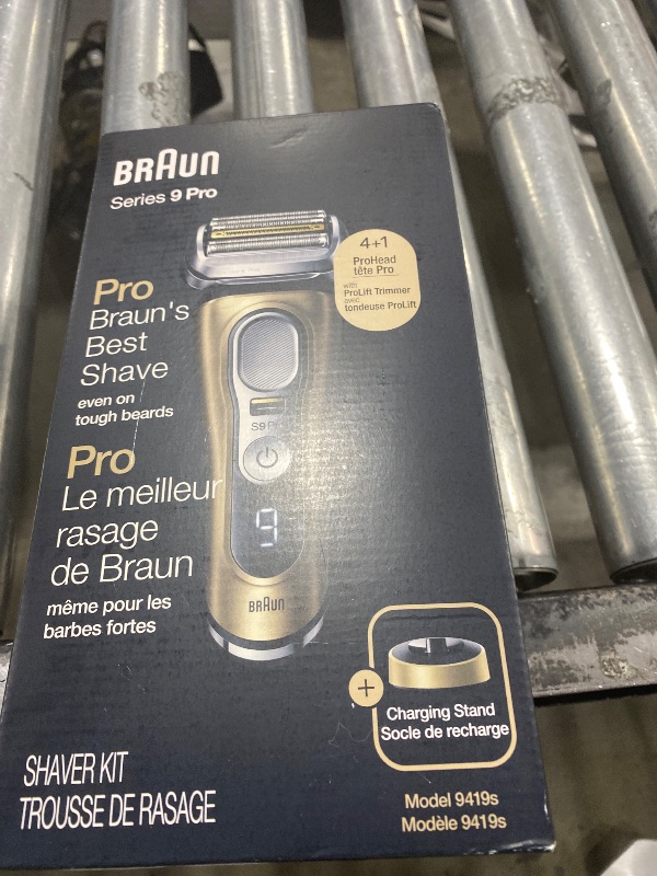 Photo 1 of Braun Series 9 Pro 9419s Electric Shaver for Men, Wet & Dry Razor, Shaving Kit with 4+1 Head with ProLift Trimmer