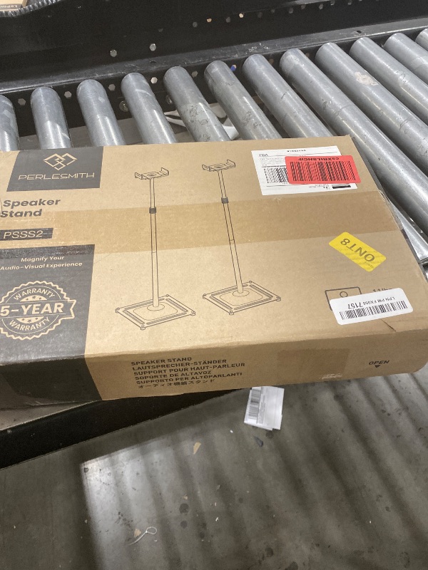 Photo 1 of **********DAMAGED*******
PERLESMITH Universal Speaker Stands for Surround Sound -Height Adjustable Extend 33.3”to 45.1”, Floor Speaker Stand for Satellite & Studio & Bookshelf Speakers up to 11LBS,1 Pair Black, PSSS2