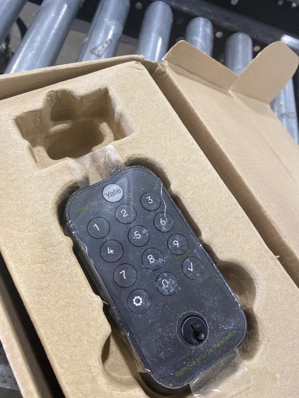 Photo 1 of Yale Assure Lock 2 Deadbolt, Black Suede Keypad Code Door Lock with Z-Wave and Back-Up Key for Front or Back Entry Door, YRD410-ZW2-BSP