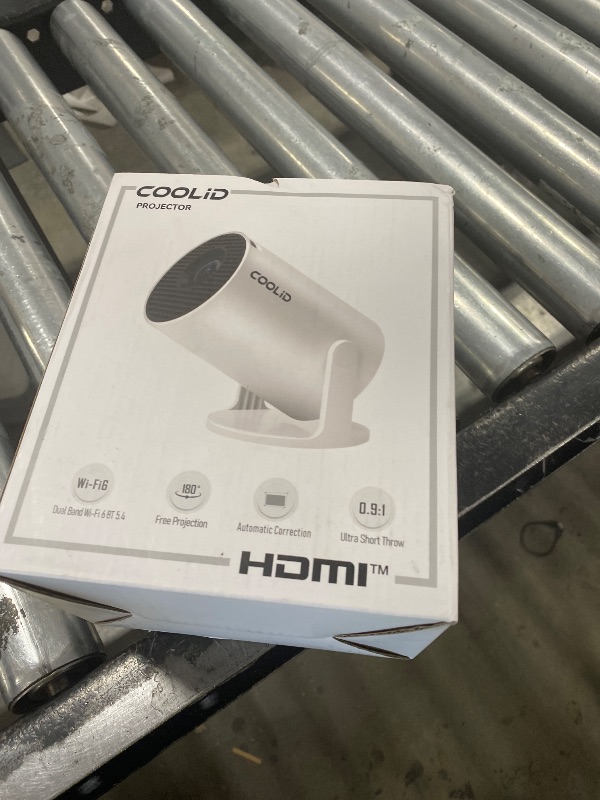 Photo 1 of [Built-in Apps & 2026 Upgraded] Mini Projector Support 4K 1080P Auto Keystone 180° Rotatable with WiFi 6 and Bluetooth 5.4, Projector Portable Compatibile with HDMI/TV Stick/Memory Stick/Laptop-White