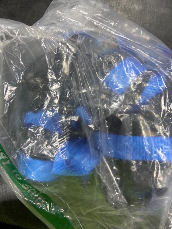 Photo 1 of **INCOMPLETE** Rhino USA Retractable Ratchet Straps (4-Pack) - 1 Inch x 10 Feet (1,209lb Break Strength) - Auto Self Retracting Tie Down Straps for Truck, Cargo Trailer, Motorcycle, ATV, UTV - Blue