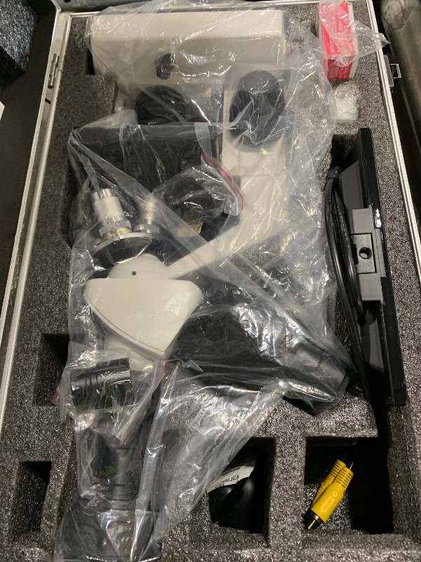 Photo 1 of Microscope for Adults with 40X-2500X Magnification, Lab Trinocular Compound Microscope with Thermostat Stage, 7'' LCD Screen, Built-in 5MP Camera for Lab School (Constant Temperature)