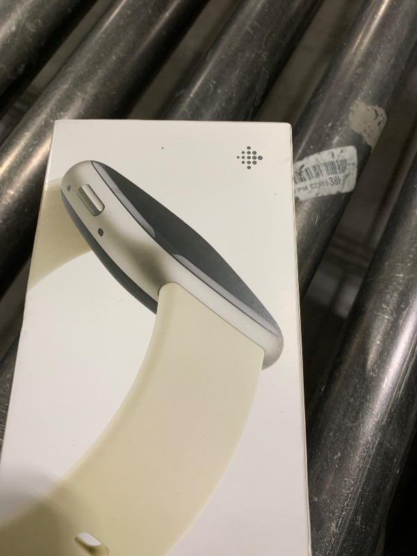 Photo 1 of Fitbit Sense 2 Advanced Health and Fitness Smartwatch with Tools to Manage Stress and Sleep, ECG App, SpO2, 24/7 Heart Rate and GPS, Lunar White/Platinum, One Size (S & L Bands Included)