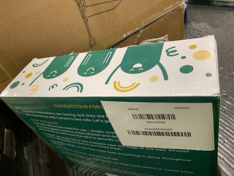 Photo 1 of LUMARA Inflatable Bed Rail for Toddlers 2 Pack - Portable Travel Bed Bumpers for Kids Fits Twin Full Queen King Size Beds - Non-Slip Safety Guard Rails