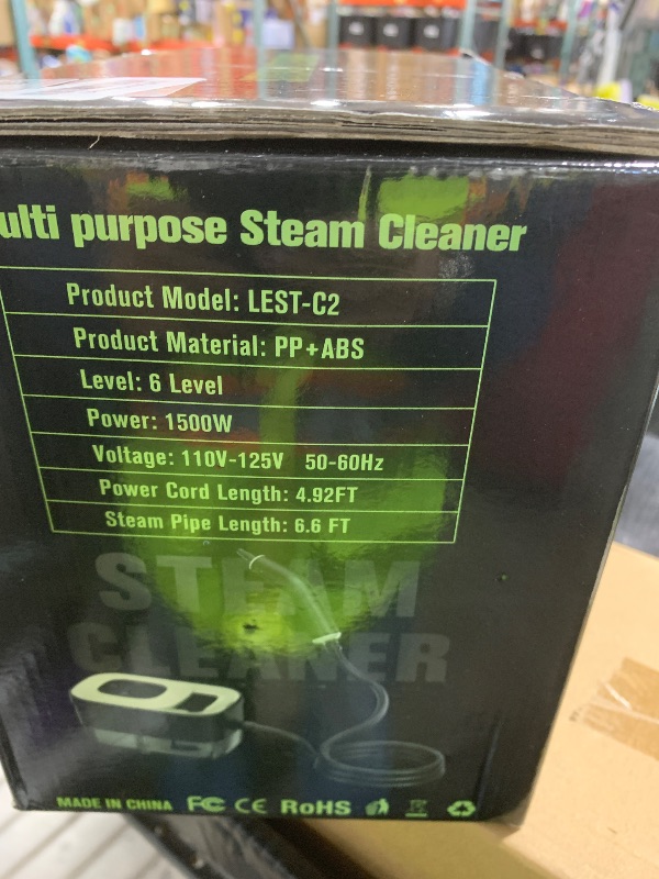 Photo 1 of Steam Cleaner, Portable Steamer for Cleaning with 16pcs Accessories, 6-Level Adjustable, 15s Heat-Up, Handheld Steam Cleaner for Home for Tile, Grease, Dirt, Grout, Car Detailing, Green