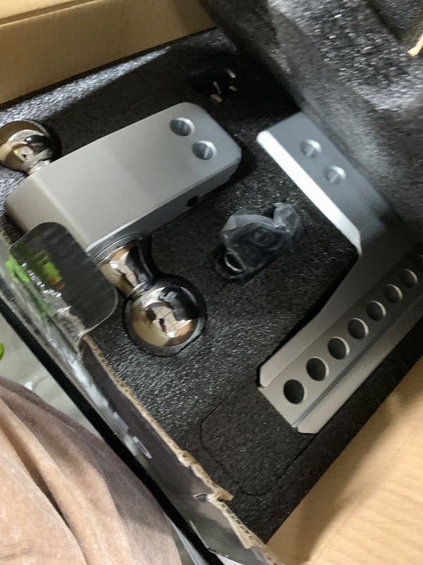 Photo 1 of METOWARE Adjustable Trailer Hitch - Aluminum Drop Hitch Fits 2.5-Inch Receiver - Heavy Duty Tow Hitch with 6-Inch Drop/Rise for Truck (18,000 LBS GTW), Double Stainless Steel Locks & Hitch Pin