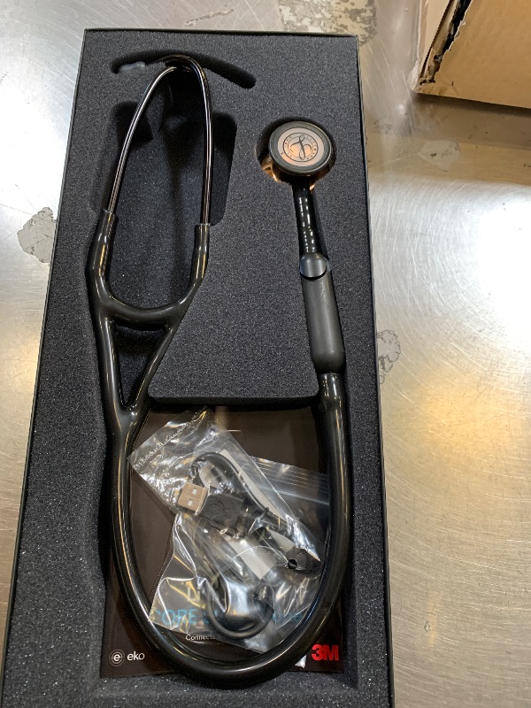 Photo 1 of 3M Littmann CORE Digital Stethoscope, Our Most Advanced Stethoscope Yet, Up To 40x Amplification, Active Noise Cancellation, In-App Sound Wave Visualization, High Polish Copper Chestpiece, 8870