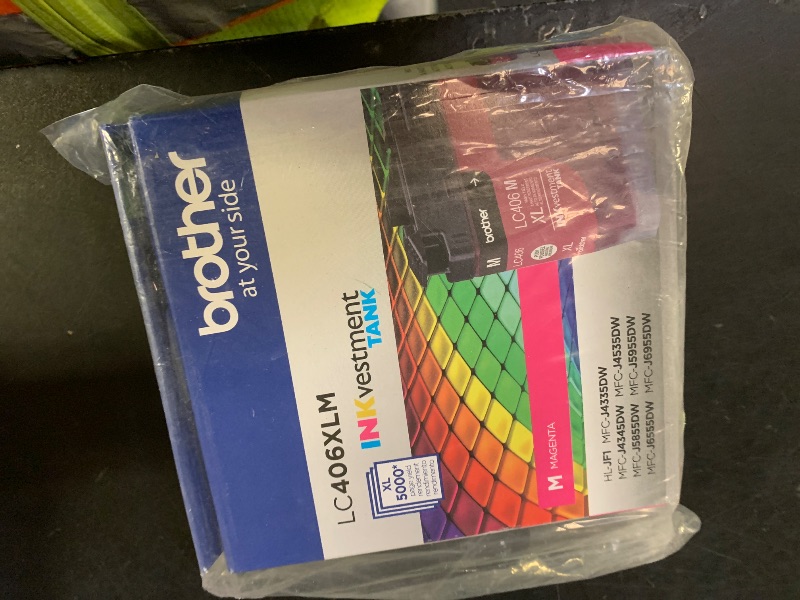 Photo 1 of Brother LC406XLCS, LC406XLMS, LC406XLYS 3-Color High Yield Ink Cartridge Set, LC406