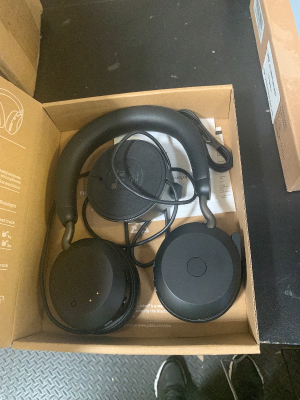 Photo 1 of Jabra Evolve3 85 Over-Ear Wireless Bluetooth Headset with Microphone for Work, USB-C, AI Voice Call Technology, Adaptive Active Noise Cancellation, 25-Hour Battery, Works with Meeting Apps, Black