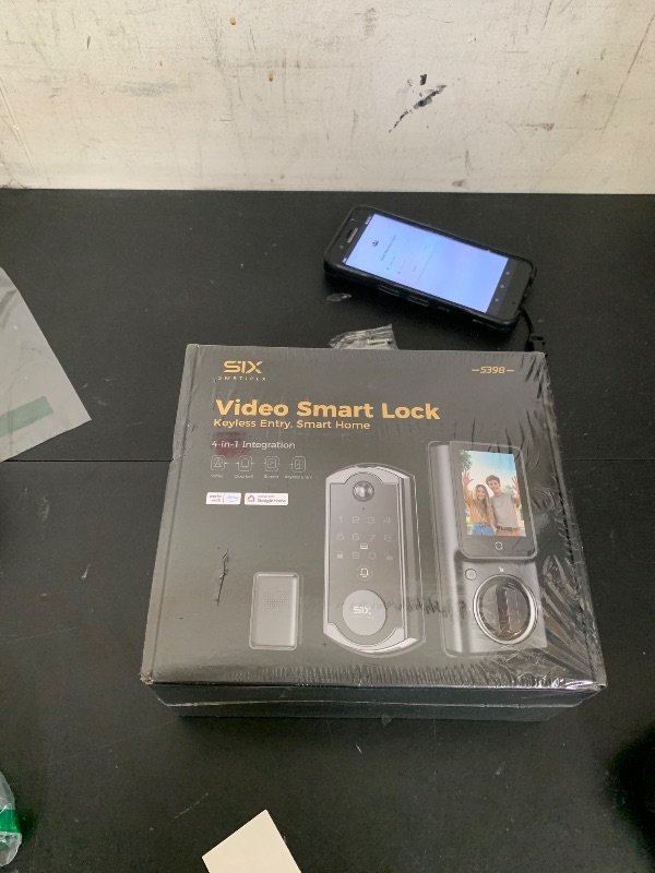 Photo 1 of Video Smart Lock S398, 4-in-1 Camera + Video Doorbell + Fingerprint Keyless Door Lock + Indoor Display Monitor, Smart WiFi Deadbolt, App Remote Control, Easy Installation, Chime Included- 2026 Upgrade