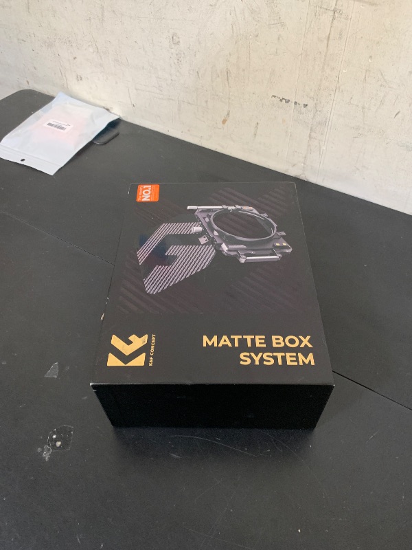 Photo 1 of K&F CONCEPT Mini Matte Box +ND8, DSLR Camera Matte Box with Carbon Fiber Top Flag for 67mm/72mm/77mm/82mm/95mm Lenses, with Filter Trays for 4x5.65 & Circular Filter
