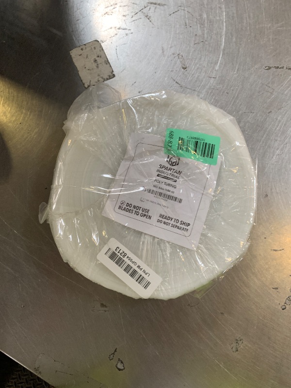 Photo 1 of Spartan Industrial 2" Wide LDPE Flat Poly Tubing Mini Roll, 2" W x 1000' L, 2 Mil | Ideal for Tailored Poly Bag Packaging and Safe Storage of Food, Electronic Components and Accessories