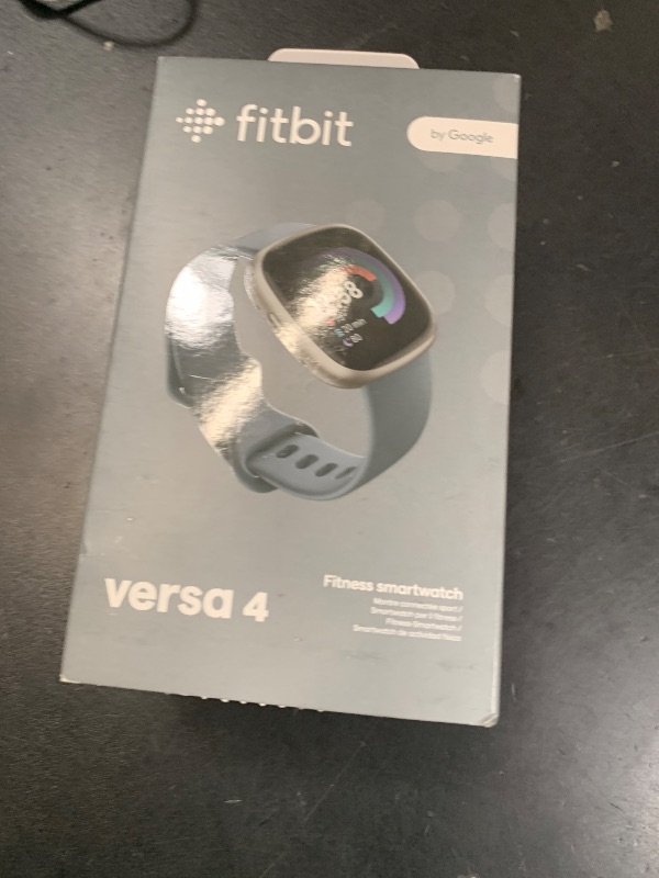 View 2 of Fitbit Versa 4 Fitness Smartwatch with Daily Readiness, GPS, 24/7 Heart Rate, 40+ Exercise Modes, Sleep Tracking and more, black, One Size (S & L Bands Included)