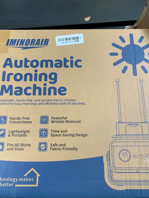 Photo 1 of Automatic Ironing Machine, Portable Hands-Free Wrinkle Remover for Shirts & Pants, Gentle on All Fabrics, Ironing Machine Perfect for Apartments & Business Travel