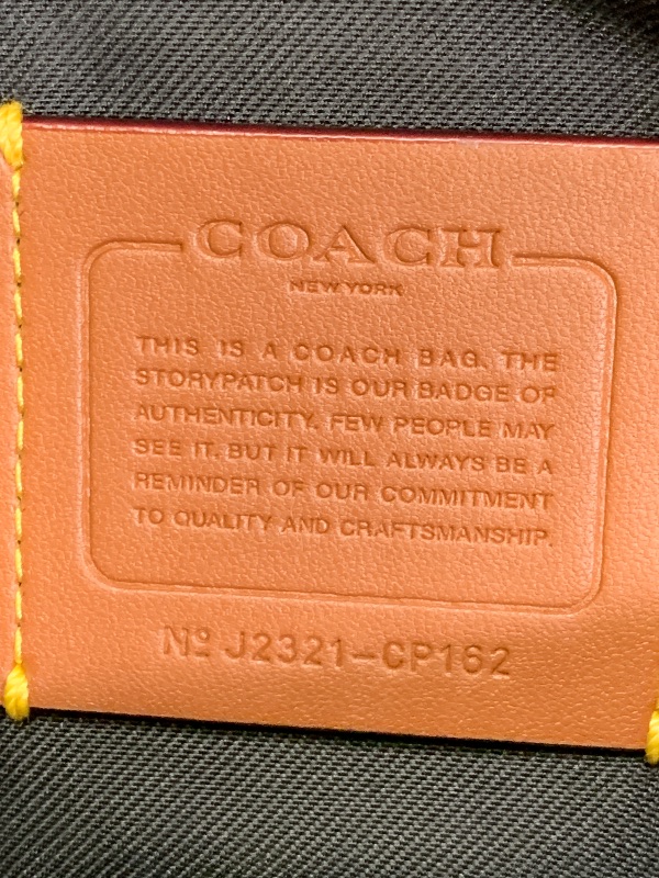 Photo 1 of Coach Charter Logo Plaque Backpack 