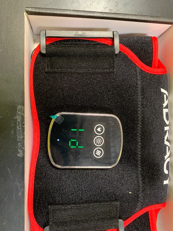 Photo 1 of Adracy Cordless Red Light Therapy for Shoulder with Heat & Massage, 5000mAh Rechargeable Heated Shoulder Pad 660nm&850nm Near Infrared Light Therapy Wrap for Joint Pain Relief (Black)