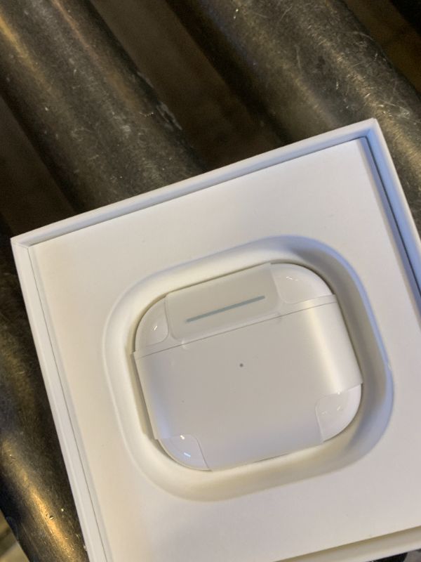 Photo 1 of Apple AirPods (3rd Generation) Wireless Ear Buds, Bluetooth Headphones, Personalized Spatial Audio, Sweat and Water Resistant, Lightning Charging Case Included, Up to 30 Hours of Battery Life