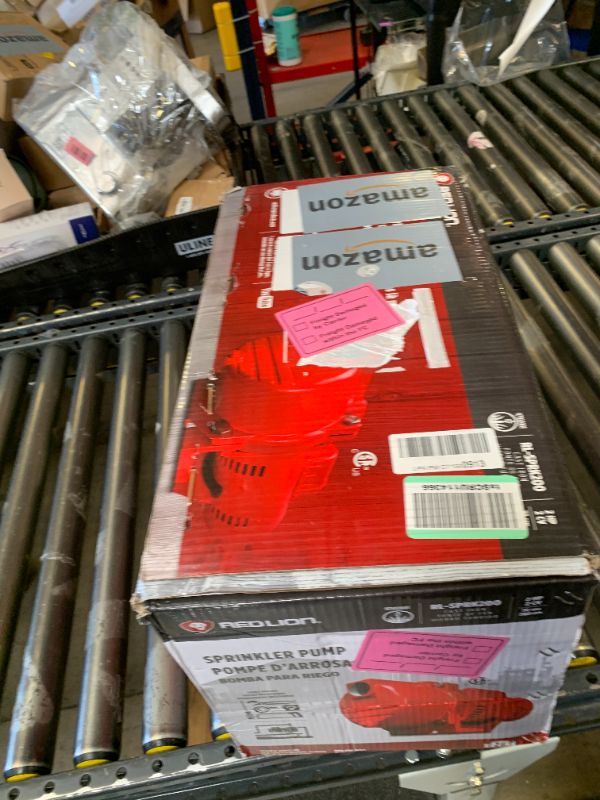 Photo 1 of Red Lion RL-SPRK200 230 Volt, 2 HP, 76 GPM Cast Iron Sprinkler/Irrigation Pump with Thermoplastic Impeller, Red, 97102001