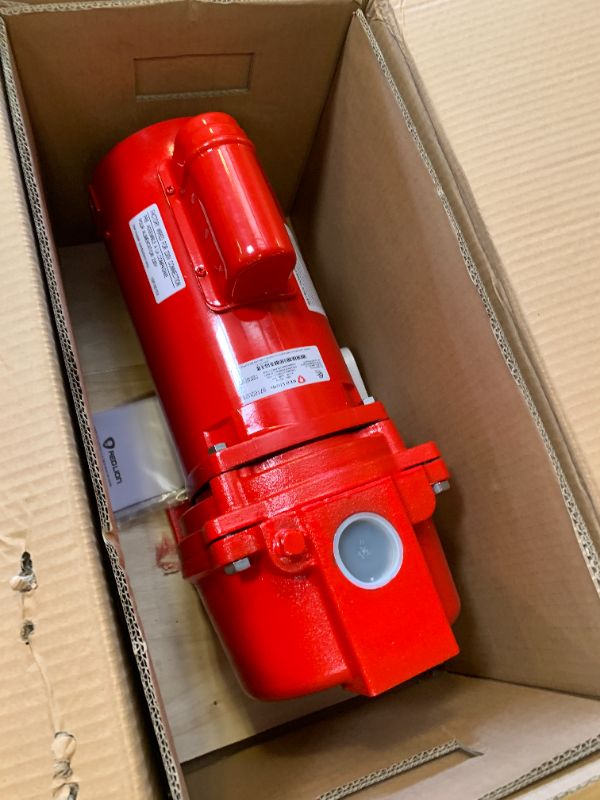 Photo 1 of Red Lion RL-SPRK200 230 Volt, 2 HP, 76 GPM Cast Iron Sprinkler/Irrigation Pump with Thermoplastic Impeller, Red, 97102001