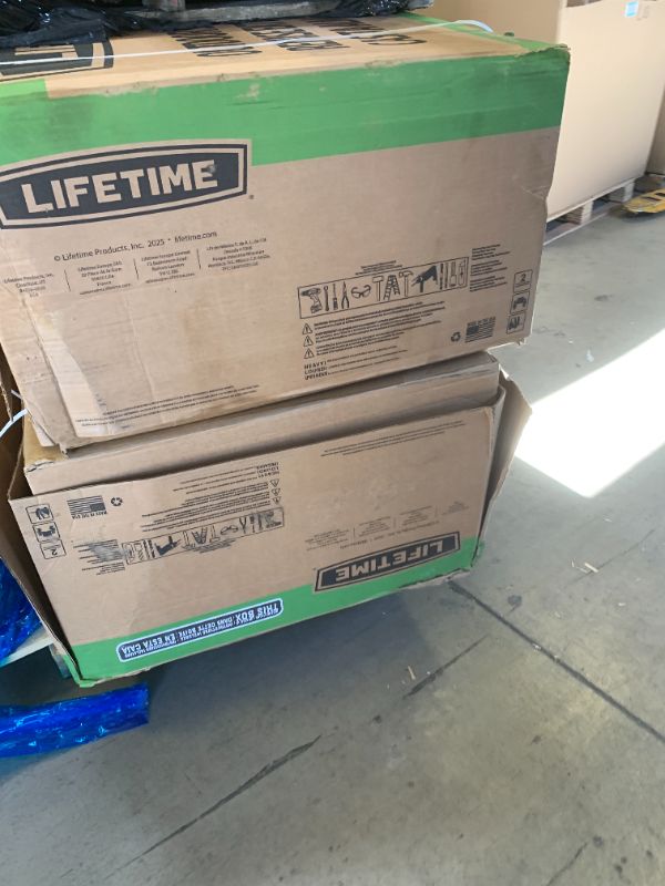 Photo 1 of Lifetime 20 x 8 Ft. Outdoor Storage Shed with Steel Reinforced HDPE Walls, Lockable Doors, Windows, Skylights, Adjustable Shelving, Slip?Resistant Floor, UV?Protected Backyard Shed