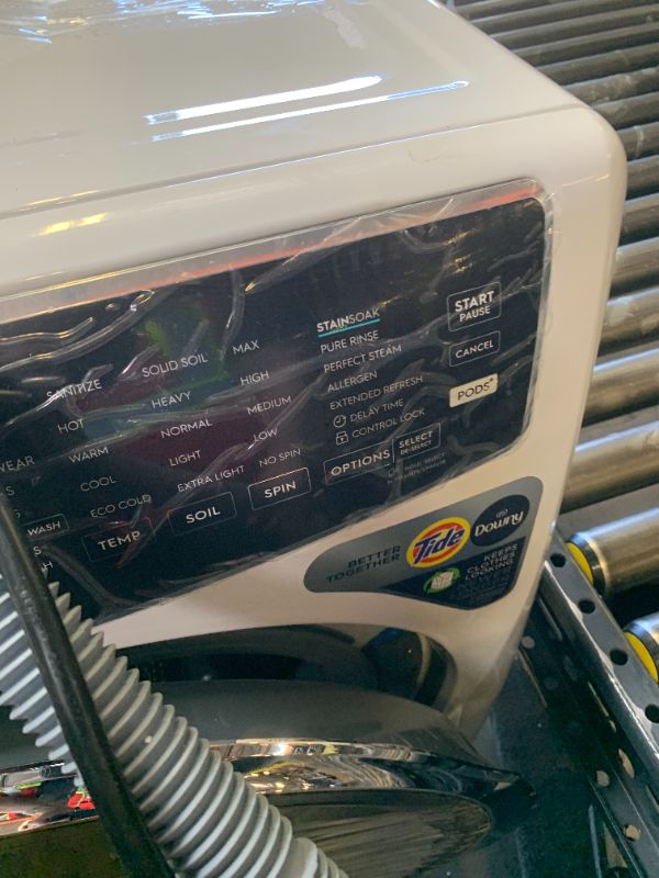 Photo 1 of Electrolux 27 in. W 4.5 cu. ft. Front Load Washer with SmartBoost, LuxCare Plus Wash System, Perfect Steam in White