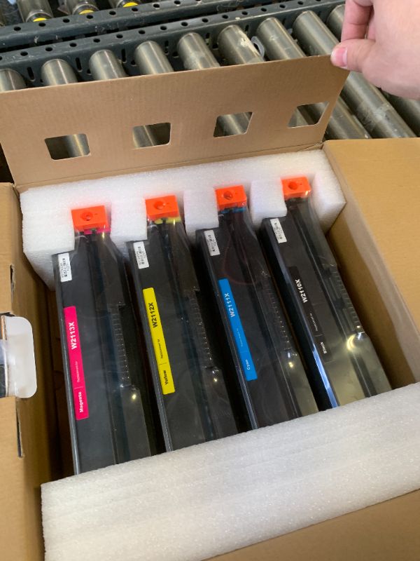 Photo 1 of 206X Toner Cartridges 4 Pack High Yield (with Chip) Compatible Replacement for HP 206X 206A for Color LaserJet Pro MFP M283fdw M283cdw M283fdn M282nw Pro M255dw M255nw M283 M255 Printer W2110X W2110A