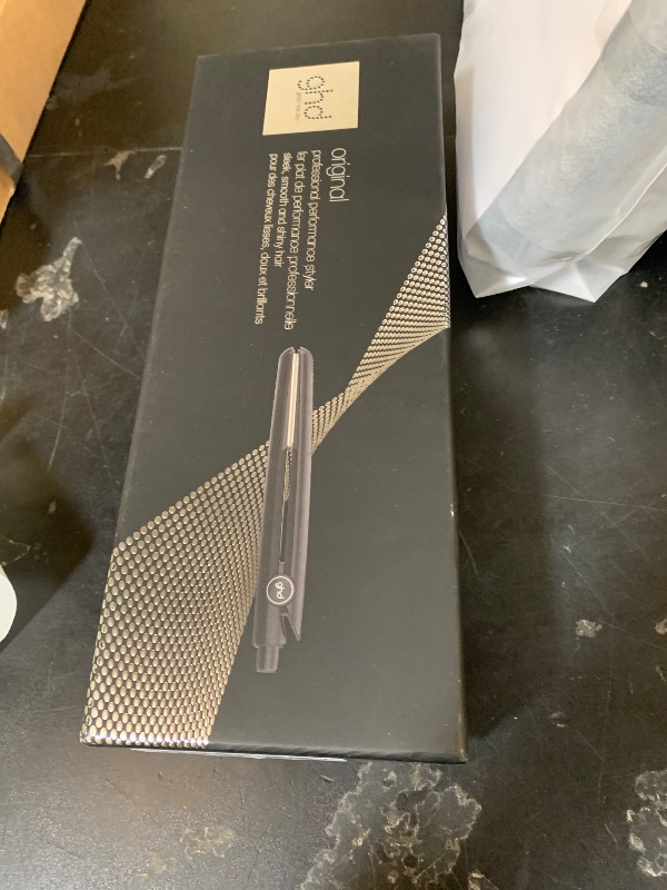 Photo 1 of ghd Original Styler - 1” Flat Iron Hair Straightener with Ceramic Heat Technology, 365ºF Safe Styling Temperature, Smooth Gloss Plates, Fast Heat-Up and Auto Sleep Mode - Black