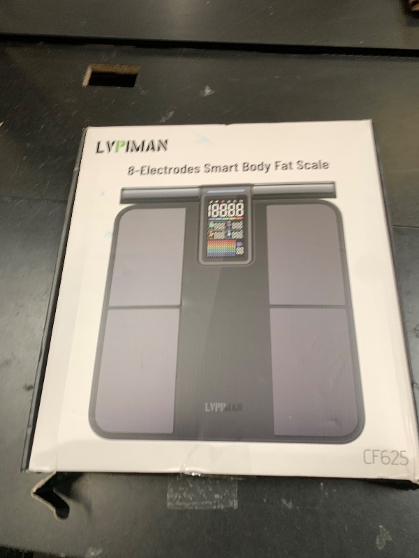 Photo 1 of LVPIMAN Smart Scale for Body Weight and Fat,BMI,Muscle Mass 57 Body Composition Measurement,8 Electrodes Digital Bathroom Scale,with 5.25-inch VA Color Screen on Retractable Handle,485lbs