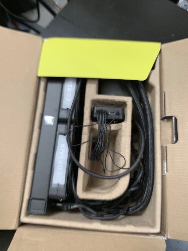 Photo 1 of CORSAIR iCUE Link Titan 240 RX LCD Liquid CPU Cooler – 240mm AIO – Low-Noise – FlowDrive Cooling Engine – Intel LGA 1851/1700, AMD AM5/AM4 – 2X RX120 RGB Fans – iCUE Link System Hub Included – Black