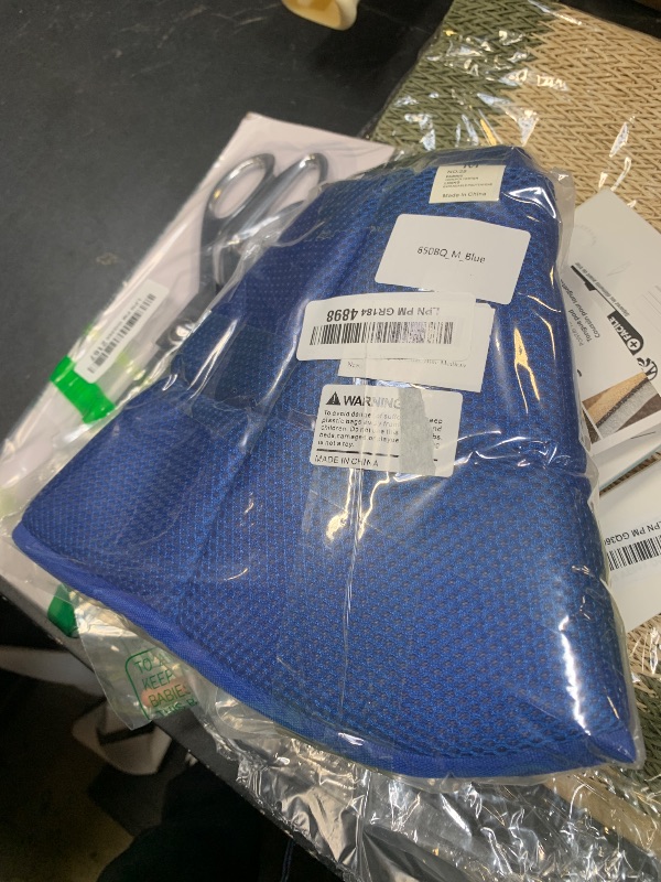 View 2 of AOFITEE Dog Cone - Soft Dog Cone to Stop Licking, Comfy Cones for Dogs After Surgery, Adjustable Dogs Cones Collar Elizabethan Pet E-Collar for Medium Pets, Pet Recovery Collar, Blue Medium