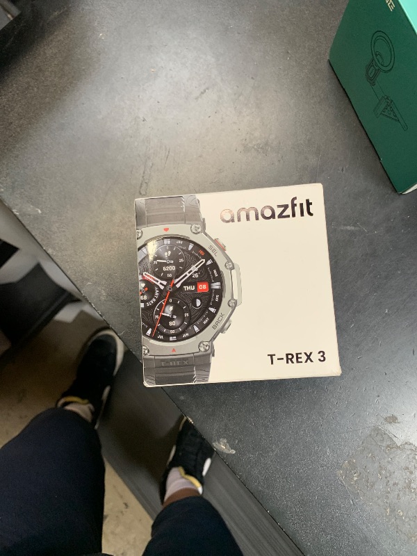 Photo 1 of Amazfit T-Rex 3 Rugged/Military Smart Watch 48mm, GPS (with Privacy), Offline Maps, Long Battery Life,328 Feet Water-Resistant, 170 Fitness/Sport Modes, AI, Voice Control, for Android or iPhone, Black