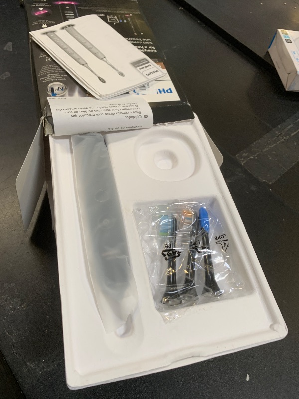 Photo 1 of Philips Sonicare DiamondClean Smart 9500 Electric Toothbrush - Sonic Toothbrush with App, Pressure Sensor, 15 Brushing Settings, Replacement Reminder, USB Charging Travel Case, Black, Model HX9923/11