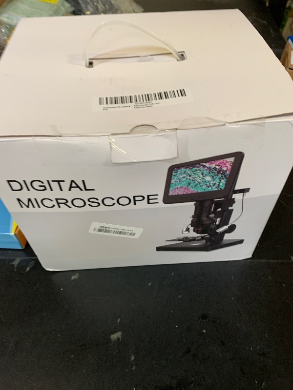 Photo 1 of Andonstar AD266S 20X-5000X HDMI Digital Microscope, 5 Lens 2160P UHD Video Record, 7'' LCD Microscope for Adults Kids, Home Lab Biological Kit with Slides, Coin Full View