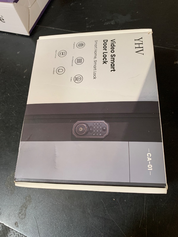Photo 1 of YHV Keyless Entry Door Lock with Camera Fingerprint Smart Door Lock with App Remote Control, Wi-Fi Connected Electronic Keypad Code Deadbolt Auto Unlock for Front Door