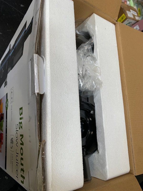 Photo 1 of ***MISSING PARTS***
ECOSELF Juicer Machines - Wide Mouth Feed Chute For Fruits and Leafy Greens - Juice Extractor Machine With Self Feeding & Hands-Free Design For Family - Cold Press Juicer Easy to Clean?With Brush?