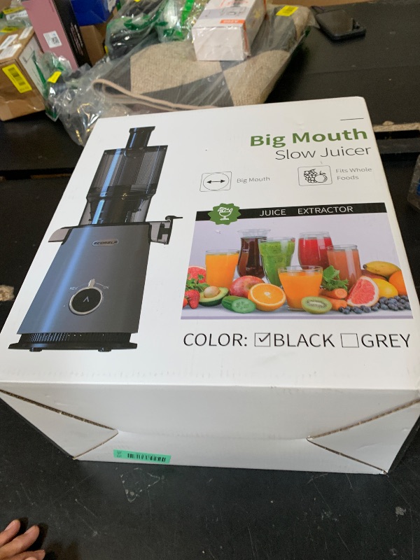 Photo 1 of ***MISSING PARTS***
ECOSELF Juicer Machines - Wide Mouth Feed Chute For Fruits and Leafy Greens - Juice Extractor Machine With Self Feeding & Hands-Free Design For Family - Cold Press Juicer Easy to Clean?With Brush?