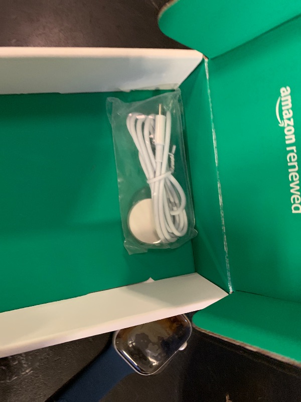 Photo 1 of Apple Watch Series 10 [GPS + Cellular, 46mm] - Silver Aluminum Case with Denim Sport Band, M/L (Renewed Premium)