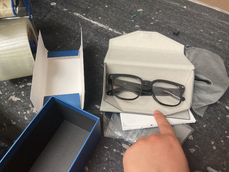 Photo 1 of EarlySincere 4K Camera Smart Glasses with ChatGPT AI, Blue Light Blocking Lenses + Extra Sunglasses, Live Translation & Bluetooth Audio, Hands-Free POV Video Recording Eyewear