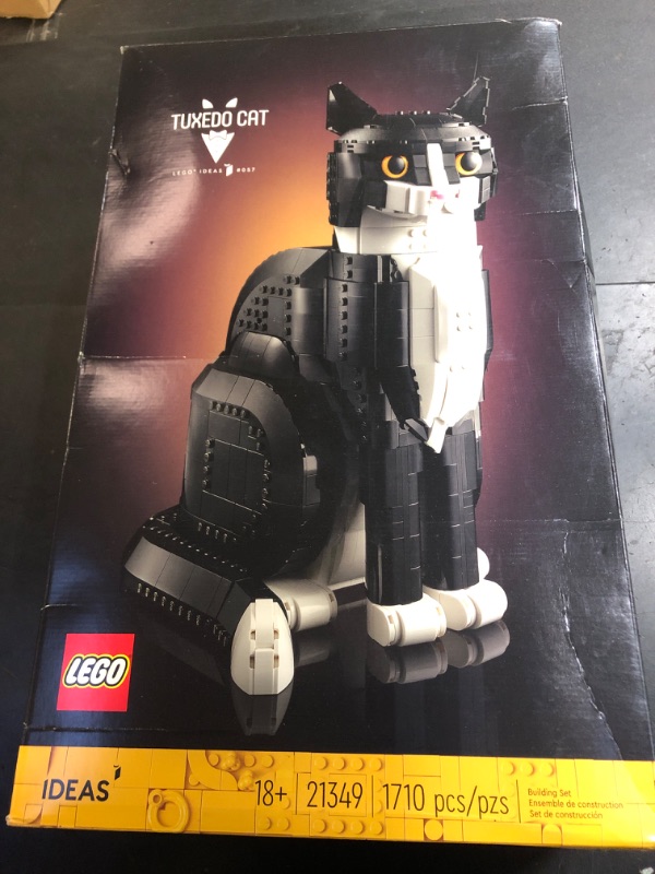 Photo 1 of LEGO Ideas Tuxedo Cat - Building Sets for Adults, Ages 18+ - DIY Crafts Kit for Home Decor, Living Room or Bedroom - Gift for Animal Lovers - 21349