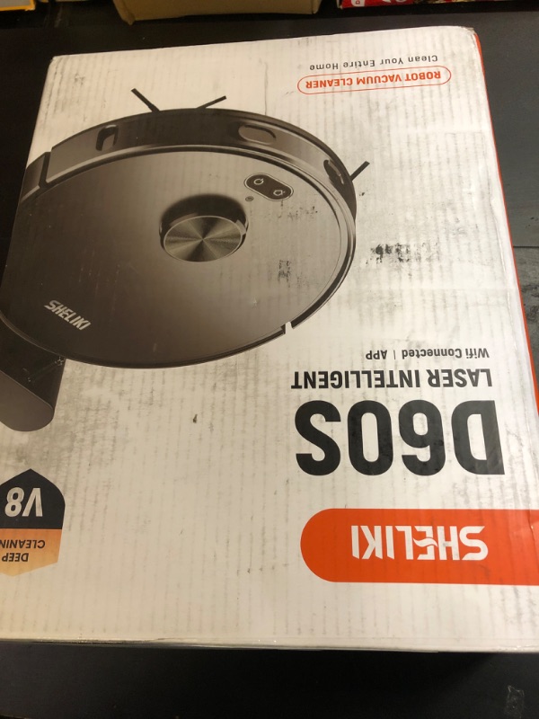 Photo 1 of SHELIKI Robot Vacuum and Mop, Mapping Robotic Vacuums Cleaner with LiDAR Navigation Smart & Strong Suction, WiFi/App/Alexa/Voice Control, Obstacle Avoidance, for Home, Wood/Hard Floors, Pet Hair