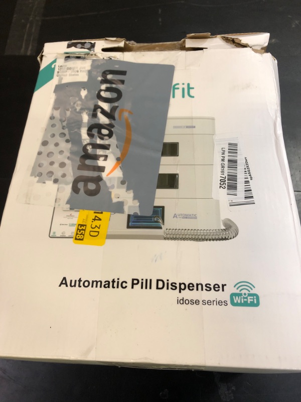 Photo 1 of 28-Day(1X) Automatic Pill Dispenser (Expandable Tray) – App & On-Device Setup by Family, LCD Display, Digital Lock, Sound & Light Alerts- Safe Medication Organizer for Dementia Seniors(2-Tray, White)